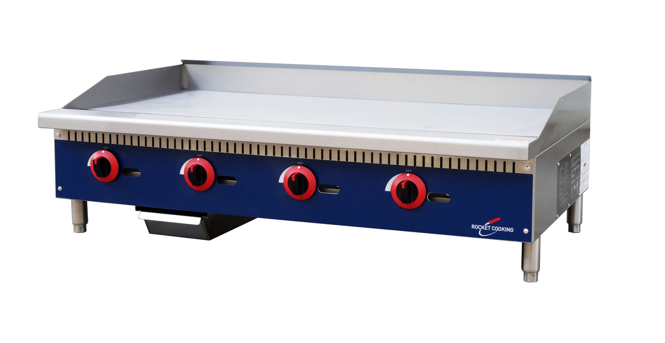 Rocket Cooking RCMG48 48" Gas Manual Control Griddle