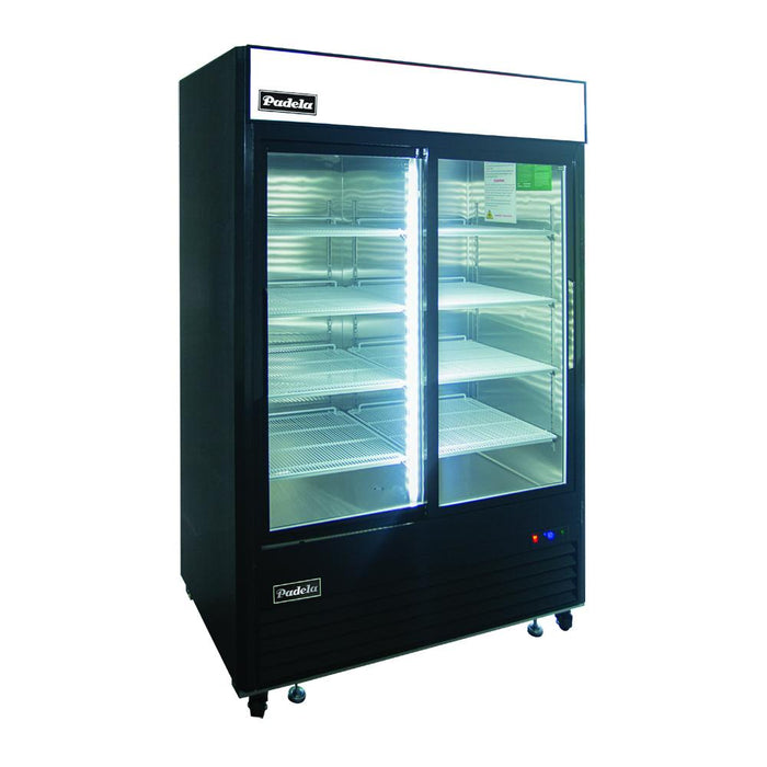 Padela PDSB-45-HC 55" 2-Section Sliding Glass-Door Merchandiser Refrigerator