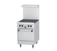 Garland SunFire X24-4L Natural Gas 24" 4-Burner Range with Compact Oven