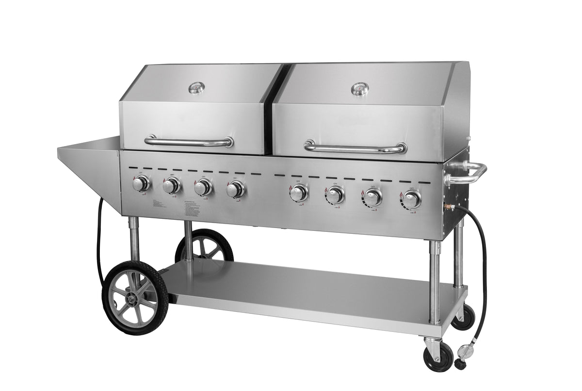 Rocket Cooking Outdoor Grill Double with Roll Covers
