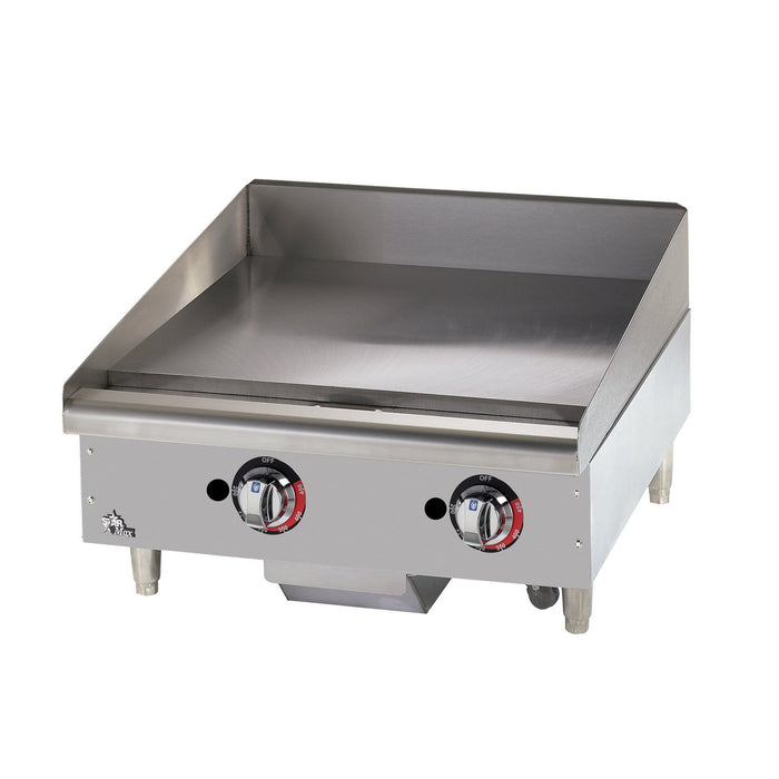 Star 624TF Field Convertible 24" Countertop Griddle Thermostatically Controlled - 56,600 BTU