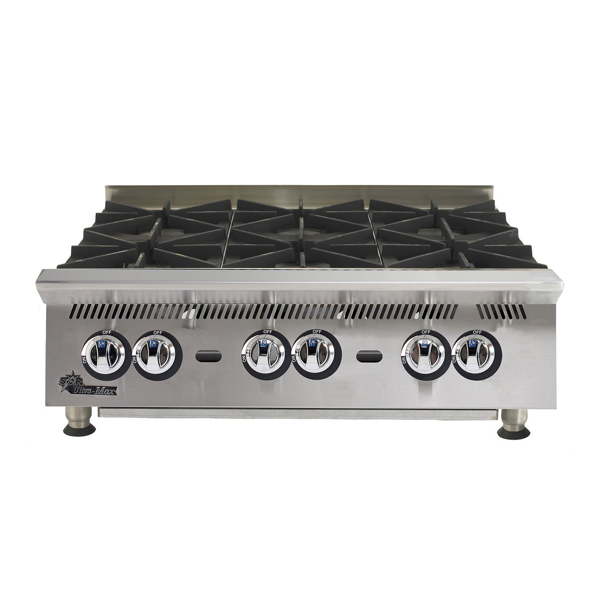 Star 806HA Natural Gas 36" 6-Burner Countertop Hot Plate - 180,000 BTU