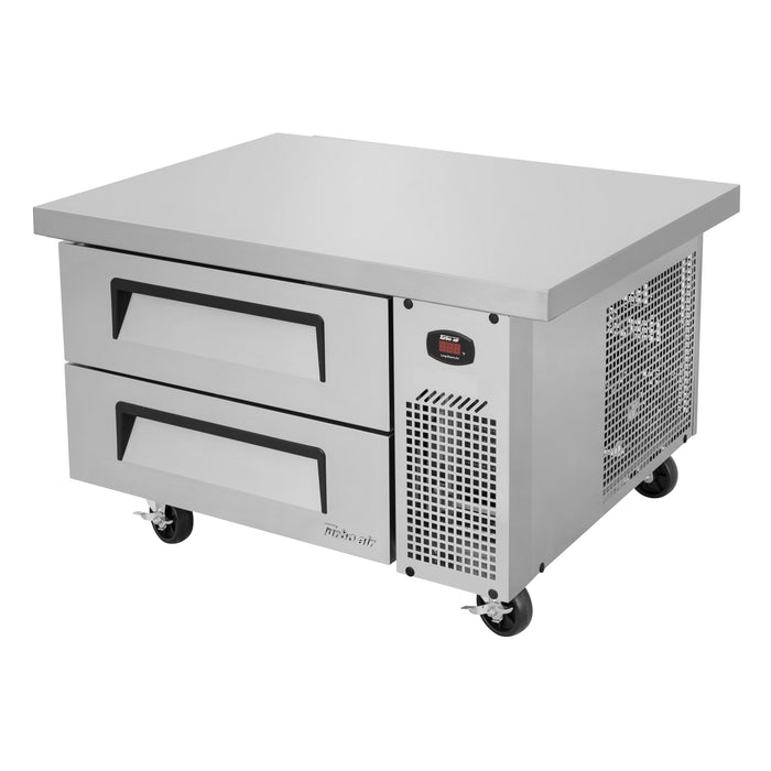 Turbo Air TCBE-36SDR-N6 36" 2-Drawer Refrigerated Chef Base with Self Cleaning Condenser