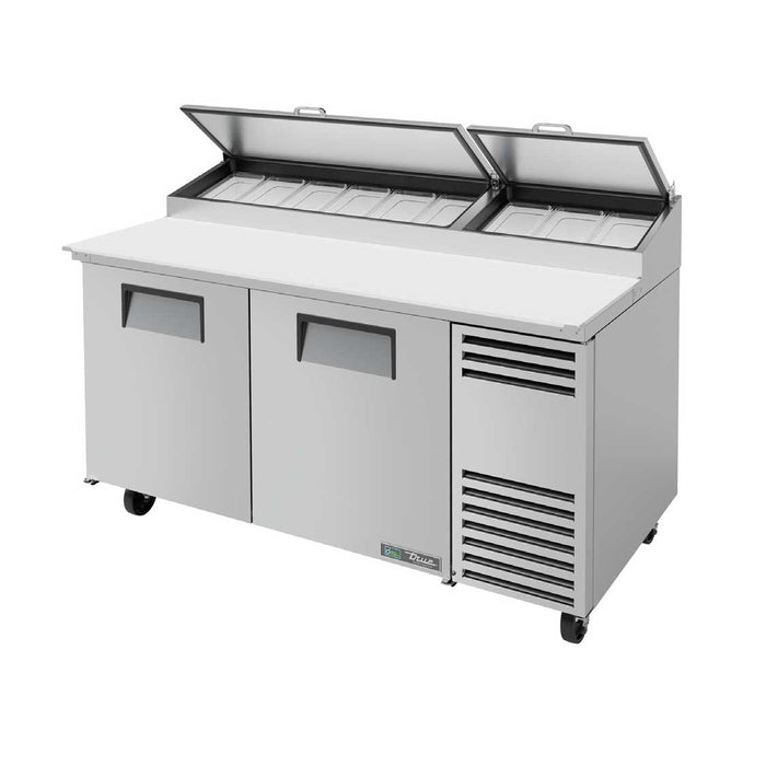 True TPP-AT-67-HC 67" 2-Section Refrigerated Pizza Prep