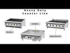 Garland HD Heavy Duty Counter Line - Broilers, Griddles and Open Burners